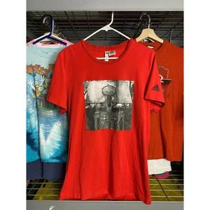Medium Adidas SAMPLE Basketball Skeleton Red Shirt
